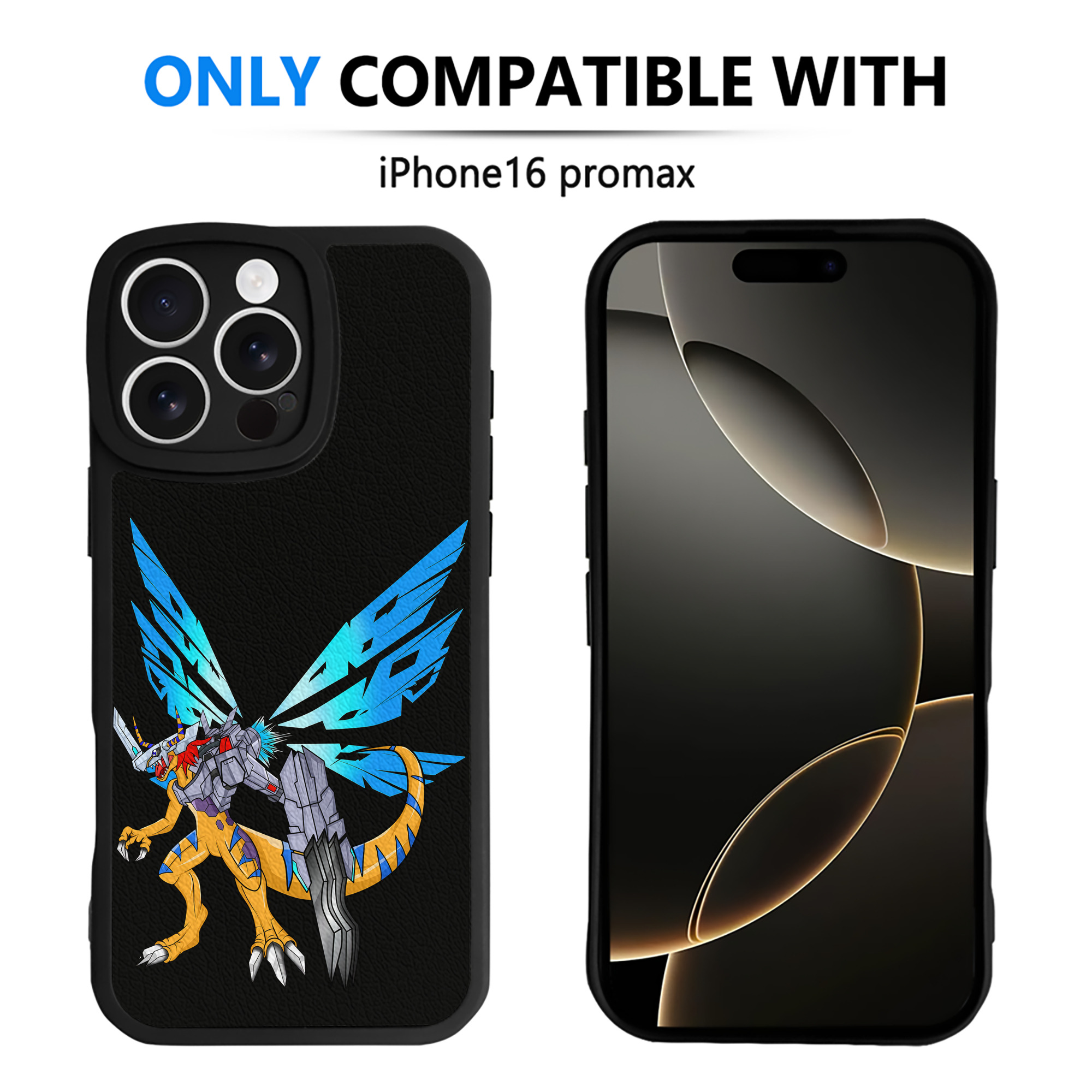 （画像用） Digimon デジタルモンスター/デジモン 【iPhone 16シリーズ対応】シリコンスマホケース（レザー調） 材質：シリコン